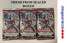 3x YuGiOh Battle Pack Epic Dawn Booster Pack 1 Starfoil English 1st Ed Box-Fresh