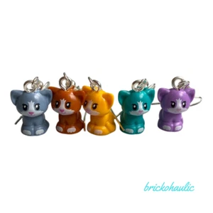 Brickohaulic Sitting Cat Drop Earrings Handmade with LEGO® Bricks Parts - Picture 1 of 2