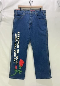 NEW YG 4Hunnid Concrete Rose Jeans Pants Dickies NWD 34x30 - Picture 1 of 8