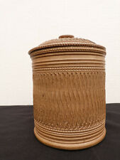 Ancien Pot à tabac - Tabatière - En grès émaillé avec son couvercle