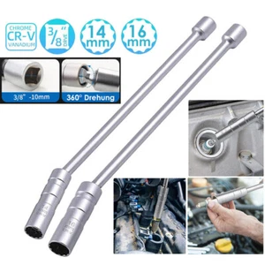 14+16mm Magnetic Thin Wall 3/8'' Drive Spark Plug Socket Sleeve Removal Tool UK - Picture 1 of 12