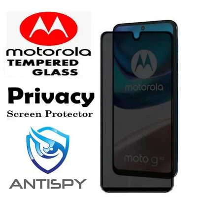 For Motorola Moto G31 G32 G42 G82 G72 Tempered Glass Privacy Screen Protector - Image 1 of 2