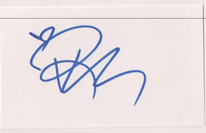 Autographed 3x5 card Rick Springfield musician and actor