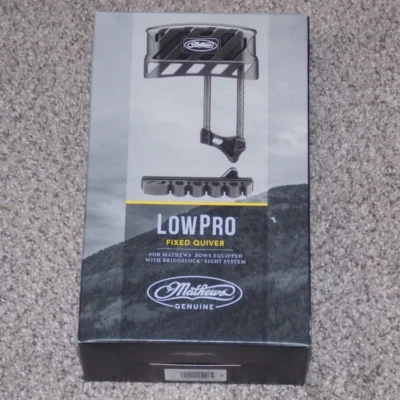 NEW LEFT Handed Mathews Low Pro series Fixed 6 Arrow Quiver- Black LowPro - Image 1 of 4