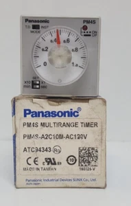 PANASONIC PM4S MULTI RANGE TIMER PM4S-A2C10M-AC120V - Picture 1 of 12
