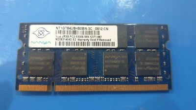 1GB NANYA 2Rx8 5300S - 667MHz  sodimm DDRII RAM MEMORY PC2 DDR2 Laptop HP - Image 1 of 2