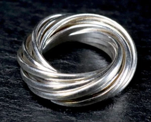 Spiralring Ring 925 Silber Ringspiel Damenring Fingerring #L80 - Bild 1 von 8