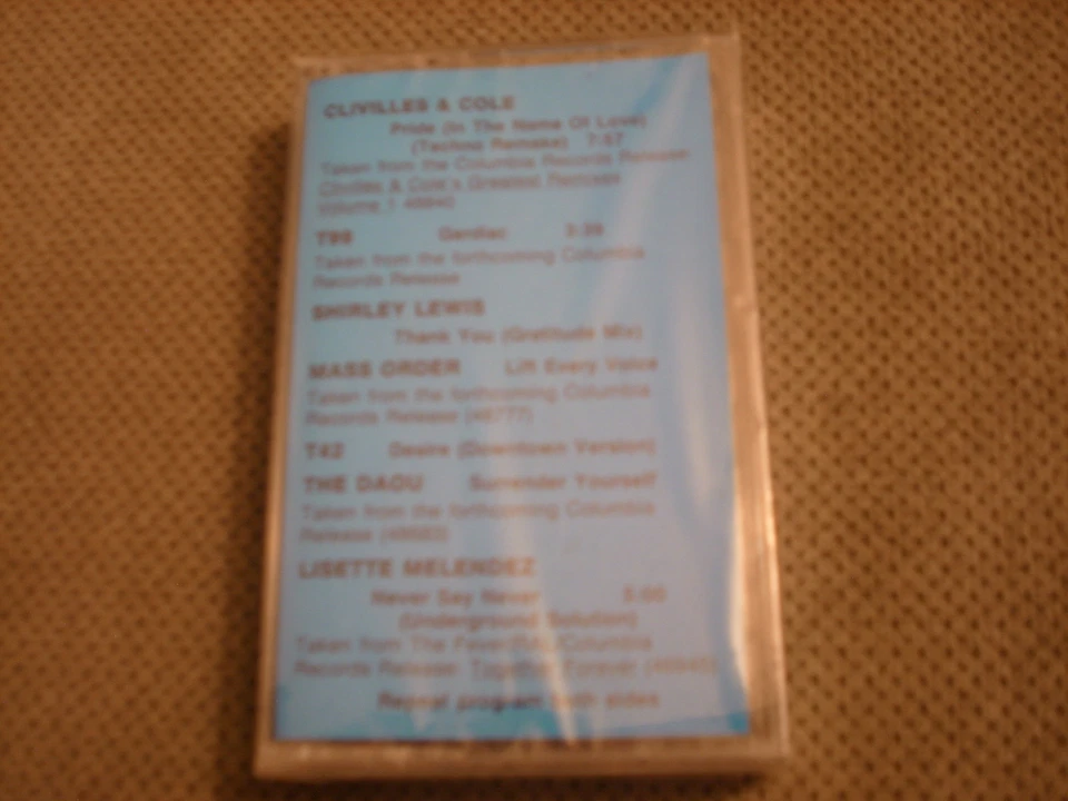 SEALED RARE PROMO Dancin' Into the New Year CASSETTE TAPE Mass Order C+C U2 covr - Image 1 of 2
