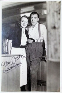 Foto de colección autografiada de Walter Pidgeon/Mary Astor de Listen Darling/con certificado de autenticidad - Imagen 1 de 2