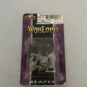 Warlord RPR 14117 Beastmen Leñador (3) Blister Miniatura B. Siens Metal - Imagen 1 de 3