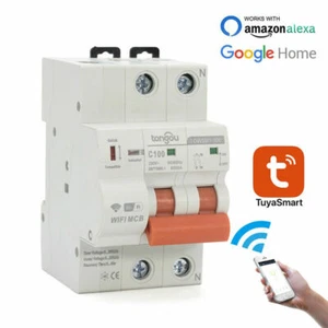 2P APP WIFI Circuit Breaker Smart Switch Remote Control with Overload Protection - Picture 1 of 18