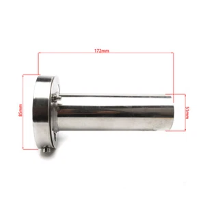 3.5'' Universal Insert Adjustable Stainless Steel Exhaust Silencer Muffler Tip - Picture 1 of 6