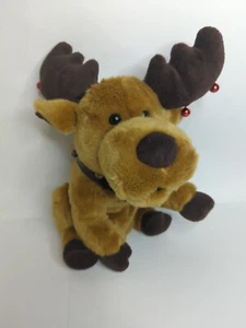 Dept. 56 Croonin' Critters Singing Holiday  Christmas Moose Works Super Nice!  - Picture 1 of 12