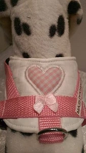 Softgeschirr  Brustgeschirr Hundegeschirr  Halsband XS-M Welpen Kunstleder Herz - Bild 1 von 23