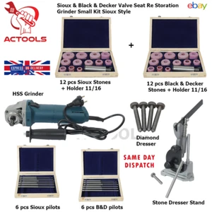 Sioux & Black & Decker Valve Seat Re Storation Grinder Small Kit Sioux Style UK - Picture 1 of 20