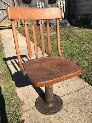 Chandler The Boston Adjustable Cast Iron And Oak Chair Cover