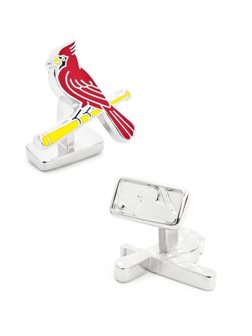 St. Louis CARDINALS Palladium CUFFLINKS NEW in MLB Gift Box 62% Off!! Cover