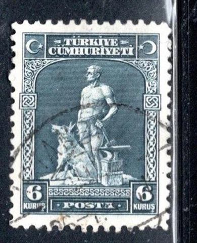 TURKEY EUROPE STAMPS  USED LOT  664AS Cover