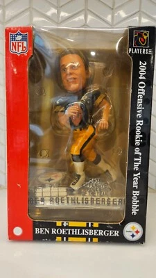 Ben Roethlisberger Bobblehead 2004 Novato Ofensivo del Año FOCO Negro Foto 1 de 4