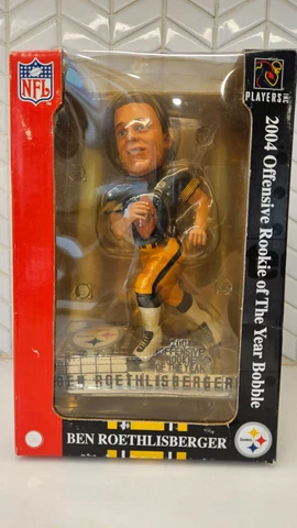 BEN ROETHLISBERGER BOBBLEHEAD 2004 Offensive Rookie of the Year FOCO black Cover