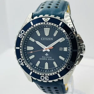 Citizen Men's Eco-Drive Promaster Divers 20ATM Leather 44mm Watch BN0191-55L - Picture 1 of 8