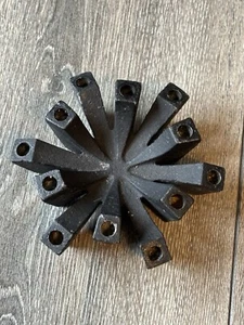 Hallmark Danish Cast Iron Taper Candle Holder Vintage Handcrafted Japan - Picture 1 of 8