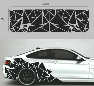 Triangles Sport Racing Car Van Stripes Stickers Decals Vinyl Graphics Adhesive - Image 1 of 2