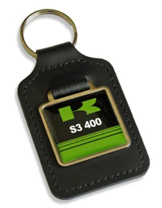 Llavero de cuero con matrícula S3 400 Reg GB para llaves Kawasaki S3400 - Imagen 1 de 2