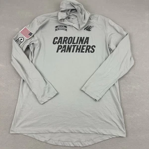 Camisa Carolina Panthers Hombres Grande Gris Nike NFL Saludo al Servicio Pullover Bandera - Imagen 1 de 10
