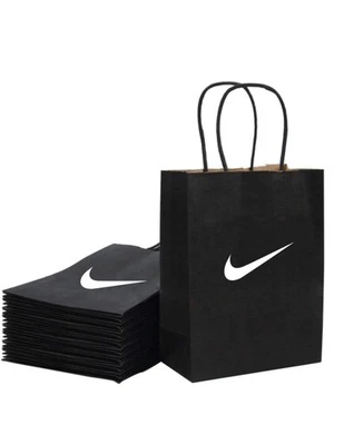 Bolsas Swoosh para fiestas de baloncesto | negras | inspiradas en el diseñador | Paquete de 10 Foto 1 de 4