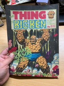 MARVEL COMICS THE THING IS BIG BEN 18 APR 1984 #4 UK LARGE COMIC VFN (P2) - Picture 1 of 12