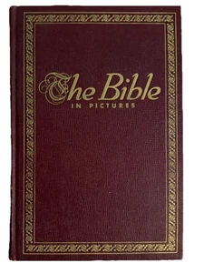 The Bible in Pictures 1959 Special Edition Illustrated Hardcover Greystone VTG - Bild 1 von 6