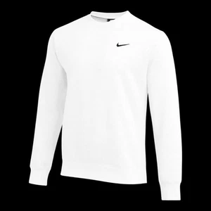 Sudadera pulóver Nike Club polar cuello redondo blanca para hombre talla pequeña CJ1614-100 - Imagen 1 de 2