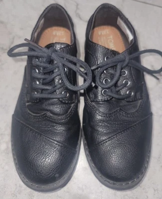 Молодежные черные оксфорды Toms на шнуровке размер 13,5 - Изображение 1 из 4