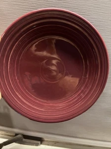 Fiesta Fiestaware 9" Lunch Plate Burgundy Maroon Salad Dish - Picture 1 of 4