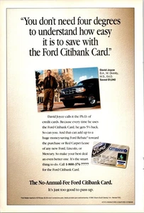 Ford Citibank Card too good Vintage Print Ad - Picture 1 of 1