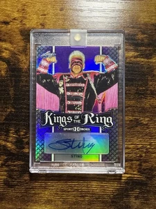 2018 LEAF KINGS OF THE RING STING AUTO PURPLE 1/7 - Picture 1 of 2