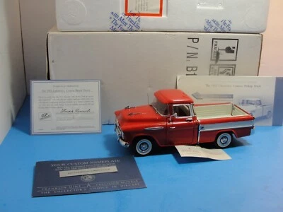 Danbury Mint 1:24 Rosso 1957 Chev Cameo Pick-Up - Immagine 1 di 4
