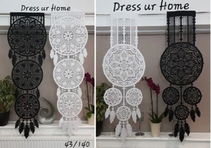 Dreamcather White Black Window Decorations Home Decor Jacquard or Polyester - Picture 1 of 16