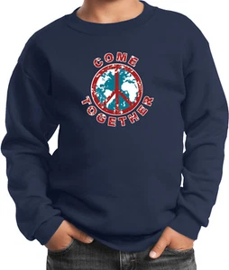 Buy Cool Shirts Kids Peace Sweatshirt Come Together - Picture 1 of 12