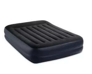 Colchón de aire elevado con almohada Intex 64123ED Dura Beam Plus con bomba incorporada, Queen - Imagen 1 de 3