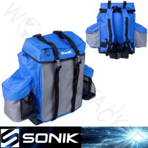 Sonik Sea Fishing Rucksack Backpack Luggage Carryall Sea Beach Pier Boat NEW - Picture 1 of 11