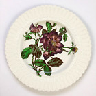 Antique Cauldon England Luncheon Plate 9.5&quot; Purple Flower 2483 Embossed Est 1774