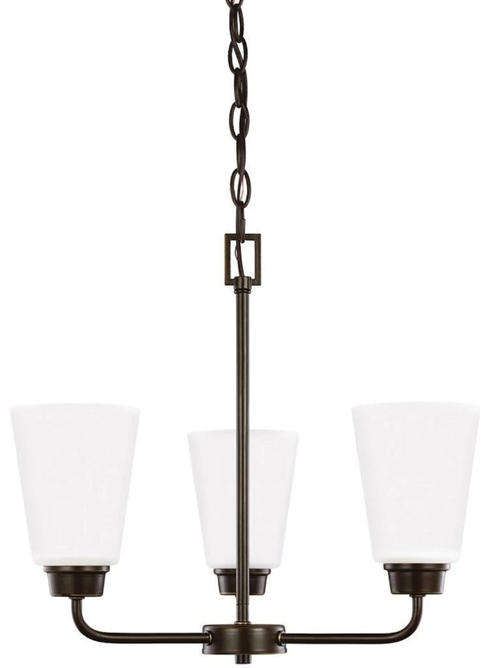 Candelabro Sea Gull Kerrville 3 luzes 18 polegadas, herança bronze, 3115203-782 - Imagem 1 de 1