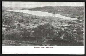 RHODESIA, POSTAL, PRESA MATOPO, MATOPOS, DE PHILPOT & COLLINS, DE VUELTA EN AZUL - Imagen 1 de 1