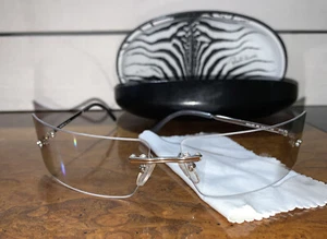Roberto Cavalli Rare Vintage Clear Sunglasses From 90’s Datne 62S 883 Case - Picture 1 of 12