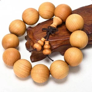 Pulsera Madera Tejo Montaña Taihang 2.0 Cuentas Oración Accesorio - Imagen 1 de 10