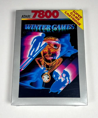 WINTER GAMES - Atari 7800 - NEW Factory Sealed - Hang Tag / Box / Complete -1988 - Image 1 of 4