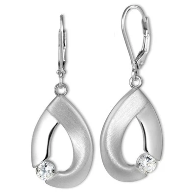 Silberdream Orecchini Pendenti Zirconi Bianchi 925 Argento Grande Donna SDO4290W - Immagine 1 di 4