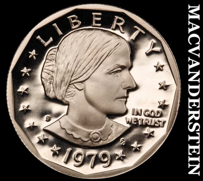 1979-S Tipo 2 Susan B Anthony Dólar-Elección Gema Prueba Brillante Sin Reserva #G1324 Foto 1 de 2